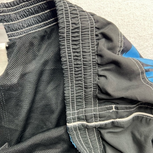 Speedo Mens Black‎ Blue Swim Board Shorts Size Large - Picture 9 of 11